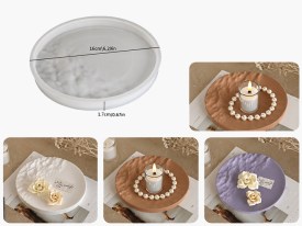 Molde silicona plato medio rugoso